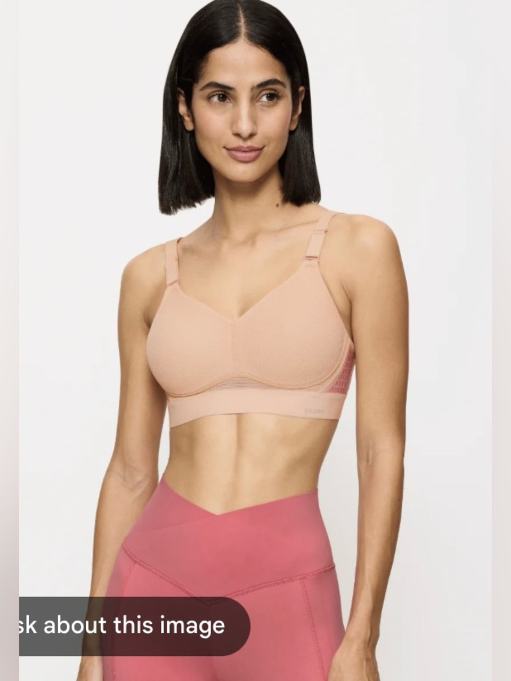 la Vie en Rose Seamless Racerback Sports Bra – Soft PinkVGUC  US S/P